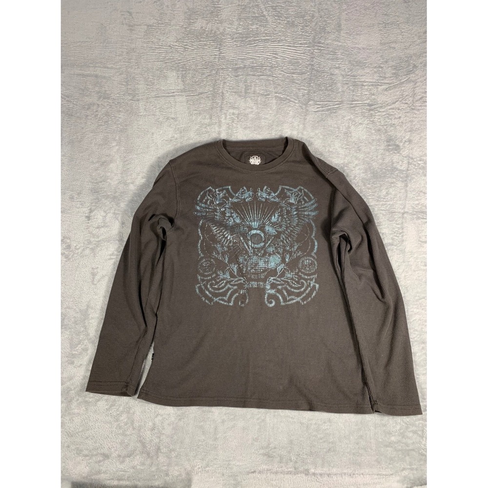 Irreverent Mens XXL Brown T-Shirt Waffle Knit Texture